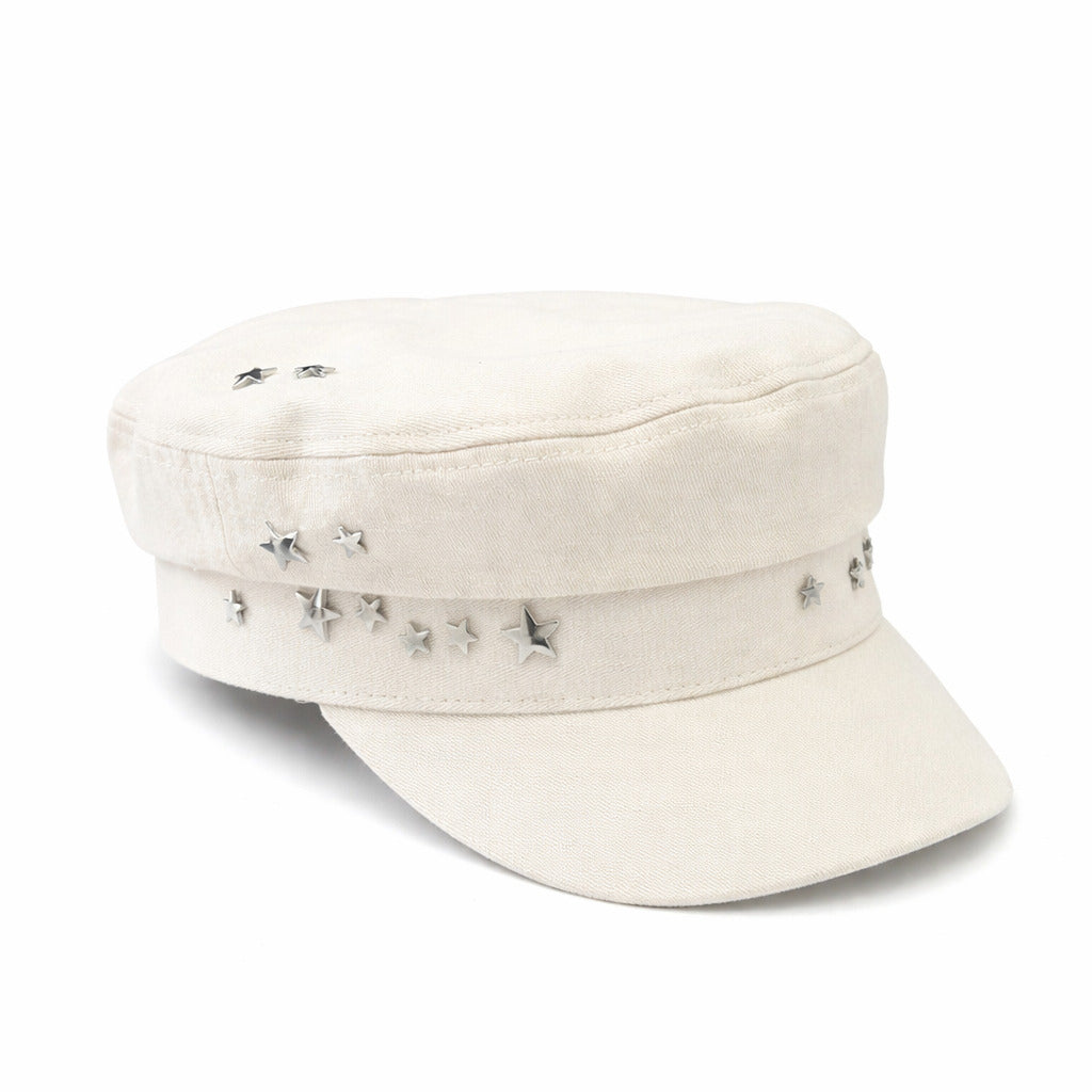 Béret Casquette Gavroche Femme Étoile Luxe