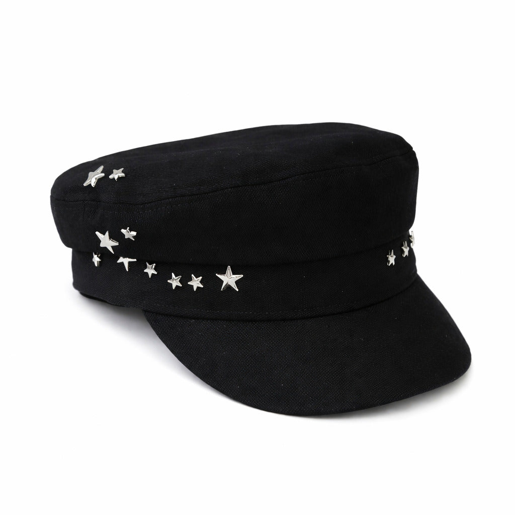 Béret Casquette Gavroche Femme Étoile Luxe