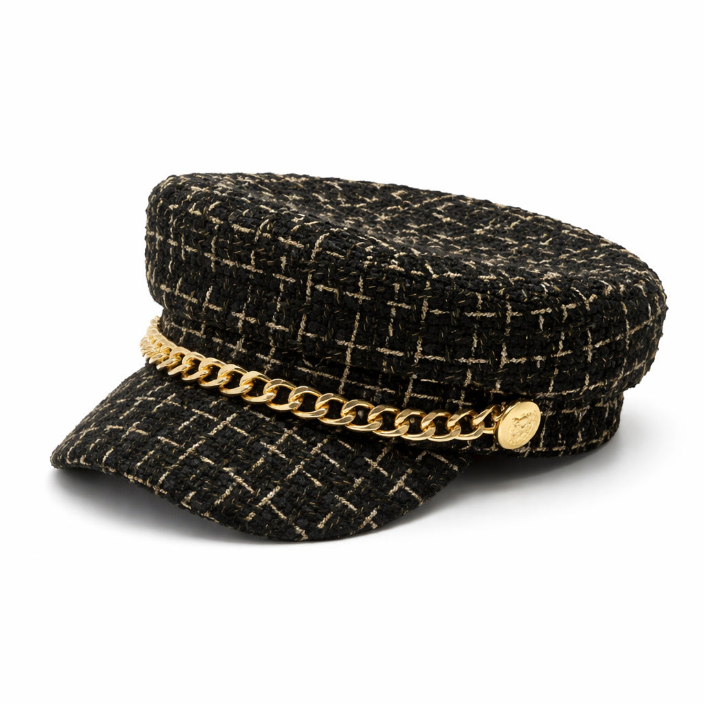 Béret Casquette Gavroche Femme à Chaine