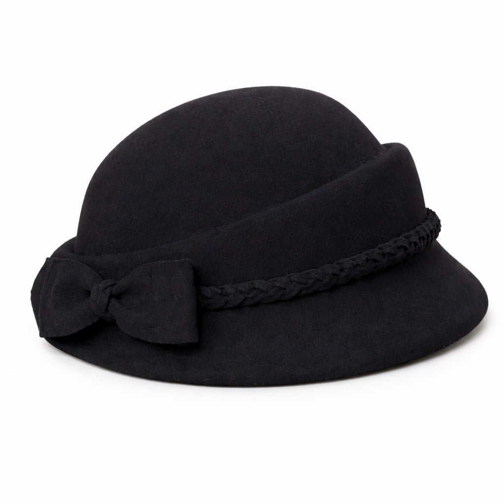 Chapeau en Laine Melon Cloche Femme - Casual