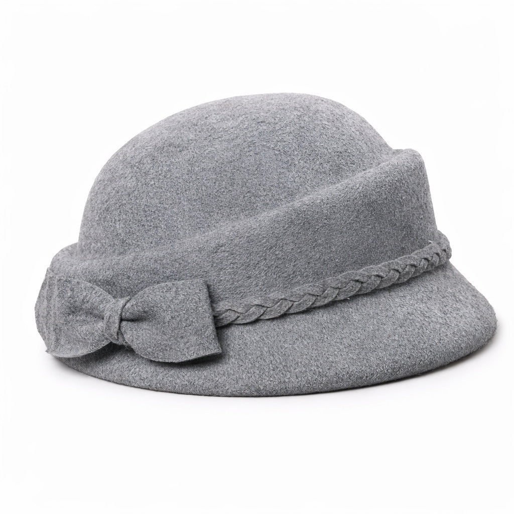 Chapeau en Laine Melon Cloche Femme - Casual