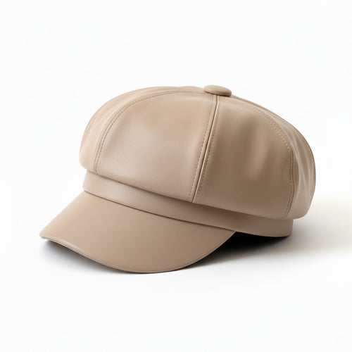 Casquette Gavroche Femme en Cuir - Chic