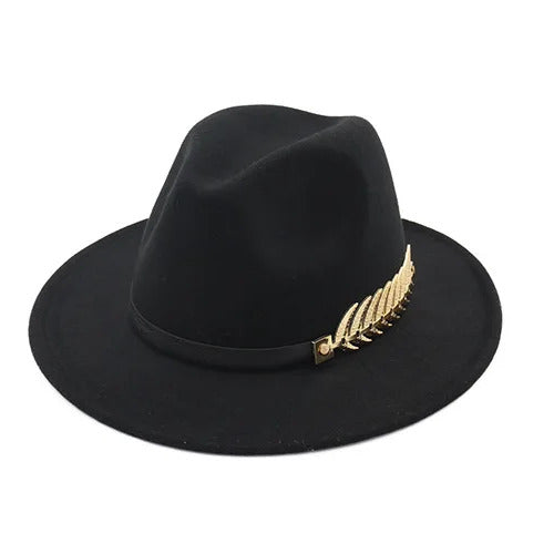 Chapeau Fedora Style British Plume