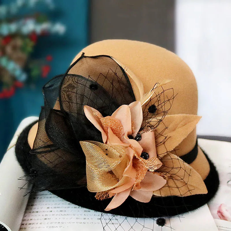 Chapeau Melon.Cloche Femme à Fleur - La Maison du Chapeau