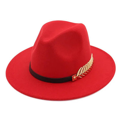 Chapeau Fedora Style British Plume