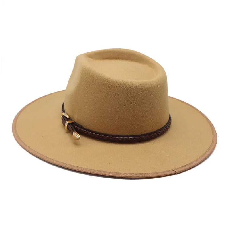Chapeau Fedora Coton avec Cordon Tressé