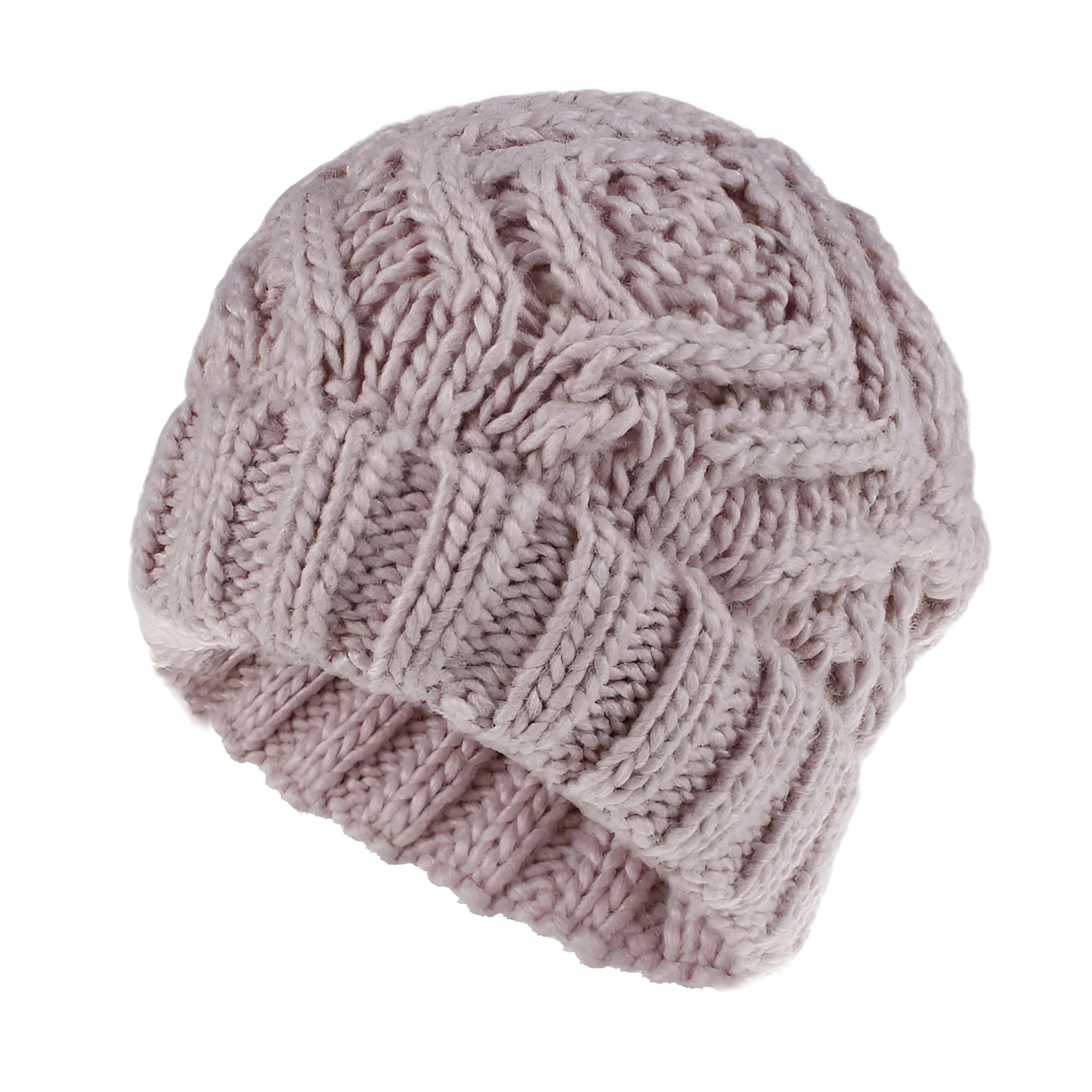 Bonnet Femme en tricot torsadé - GoldenCharm