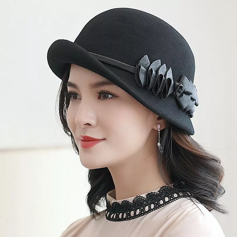 Chapeau en Laine Cloche Melon - Élégant - La Maison du Chapeau