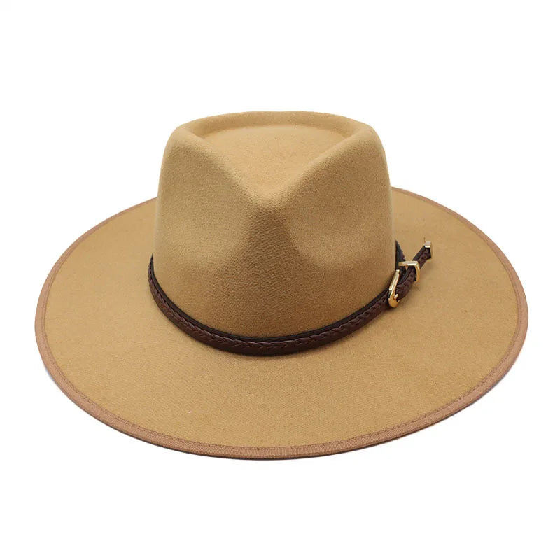 Chapeau Fedora Coton avec Cordon Tressé