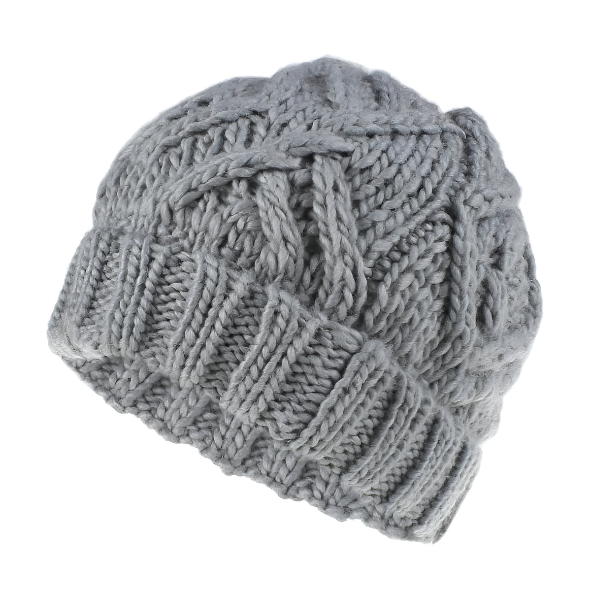 Bonnet Femme en tricot torsadé - GoldenCharm