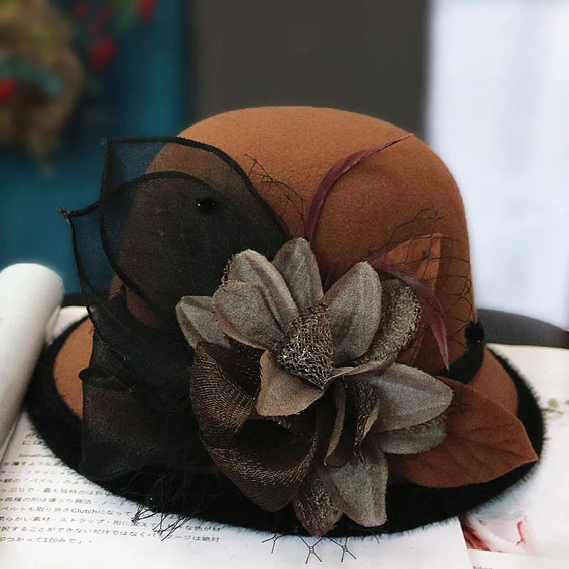 Chapeau Melon.Cloche Femme à Fleur - La Maison du Chapeau