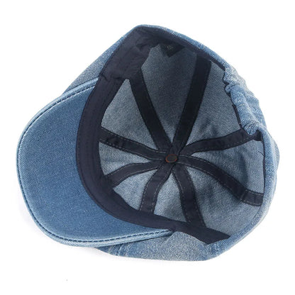 Béret Casquette Gavroche Unisexe - Denim