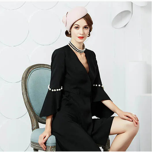 Béret Femme Laine – Élégance Nœud Structuré