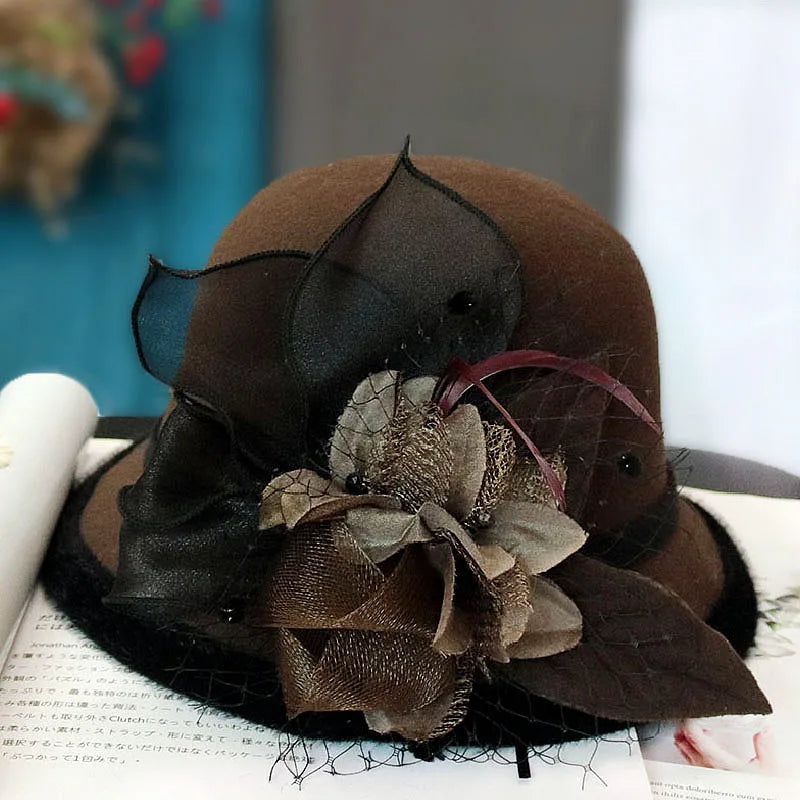 Chapeau Melon.Cloche Femme à Fleur - La Maison du Chapeau