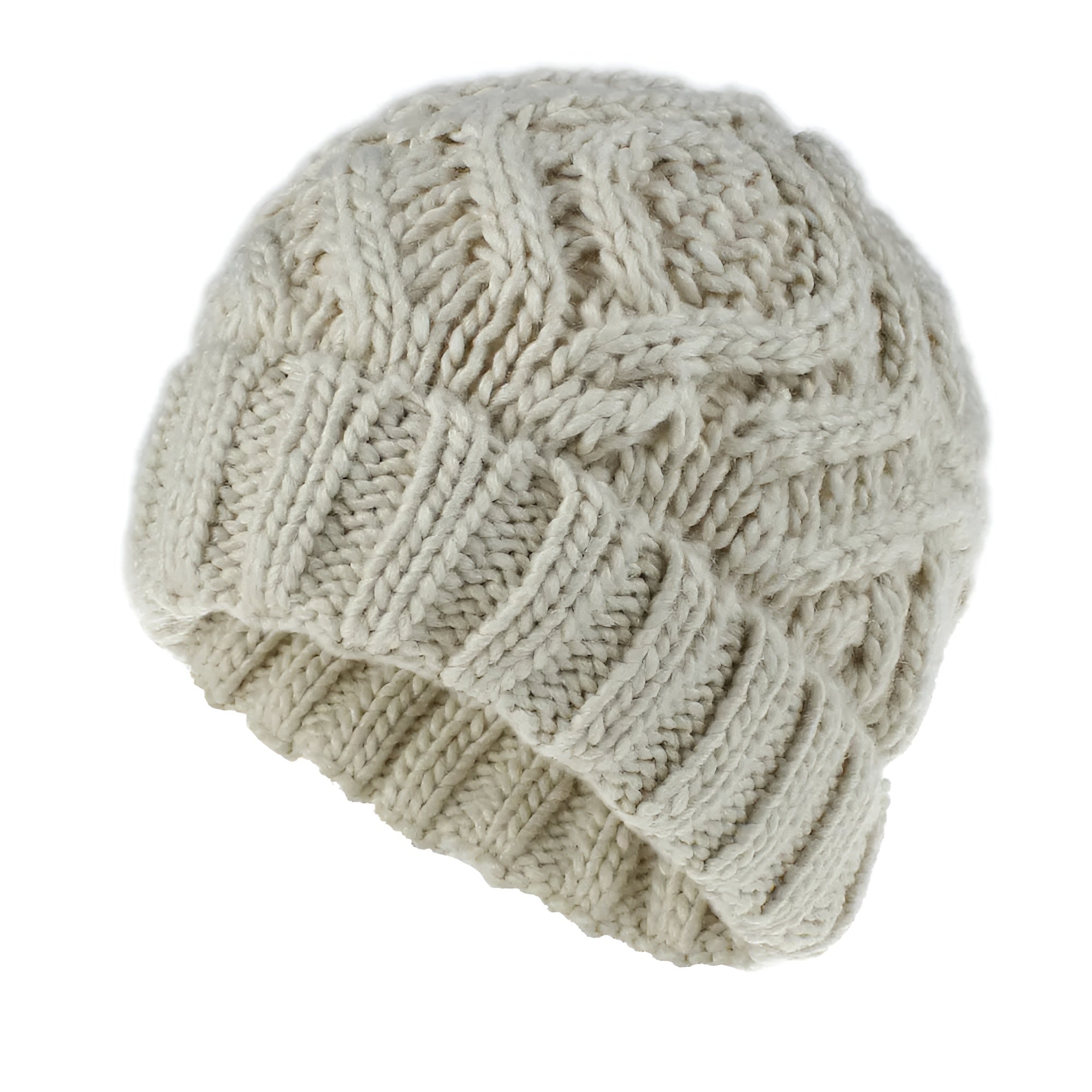 Bonnet Femme en tricot torsadé - GoldenCharm