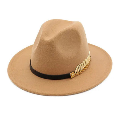 Chapeau Fedora Style British Plume