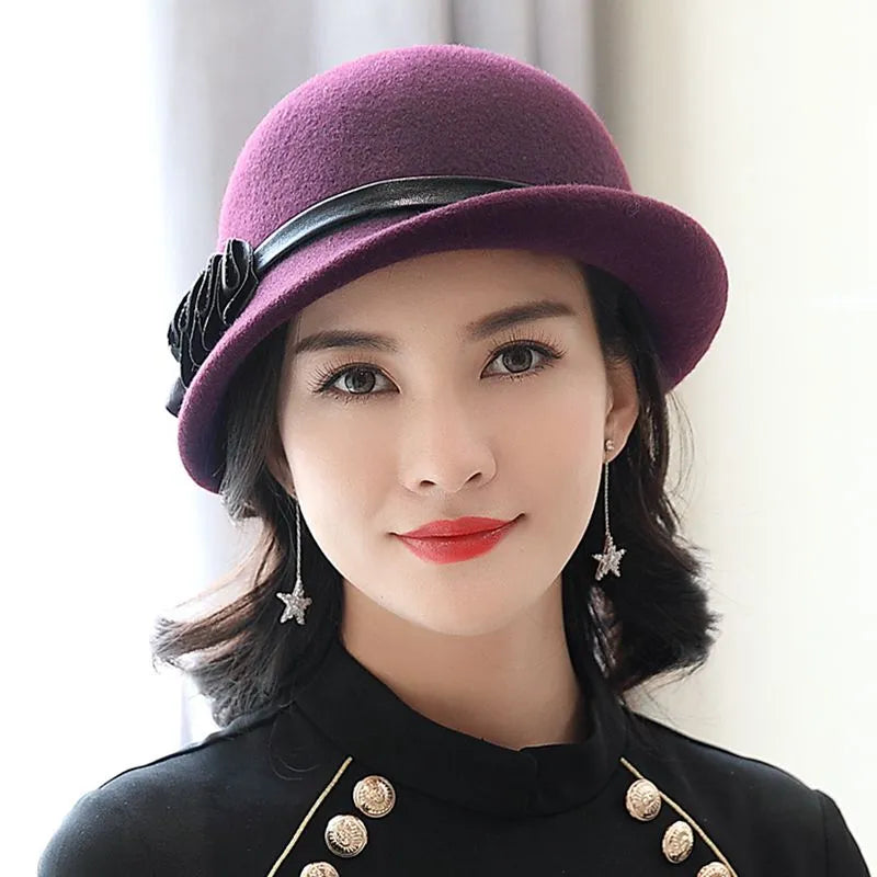 Chapeau en Laine Cloche Melon - Élégant - La Maison du Chapeau
