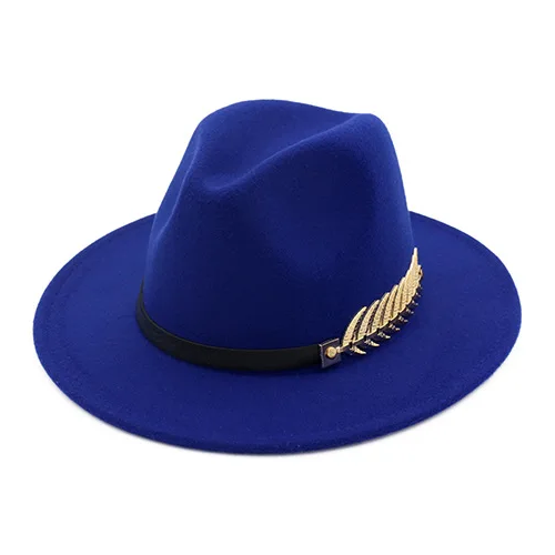 Chapeau Fedora Style British Plume