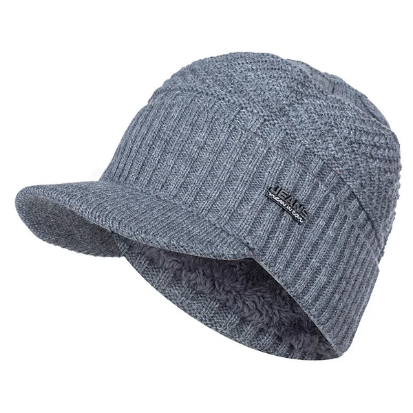 Bonnet Casquette Tricoté Polaire - KnitShield