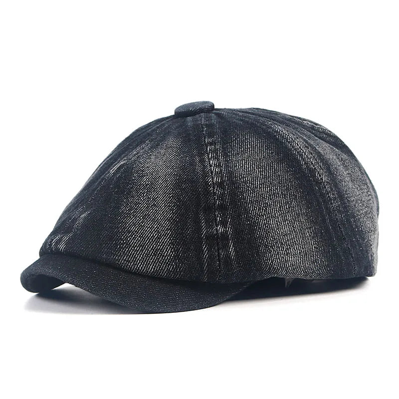 Béret Casquette Gavroche Unisexe - Denim