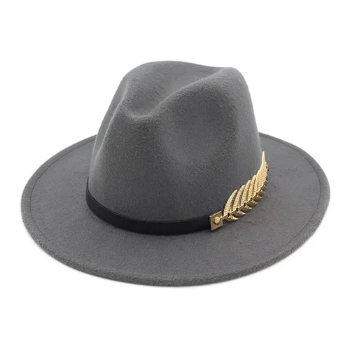 Chapeau Fedora Style British Plume