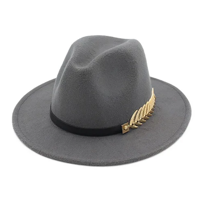 Chapeau Fedora Style British Plume