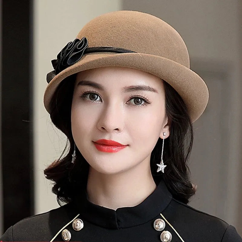 Chapeau en Laine Cloche Melon - Élégant - La Maison du Chapeau
