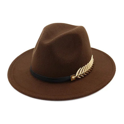 Chapeau Fedora Style British Plume