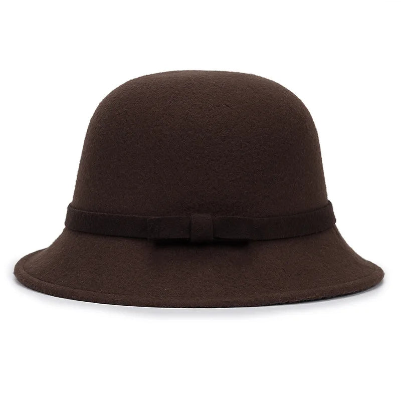 Chapeau Melon Cloche Femme Suede - La Maison du Chapeau
