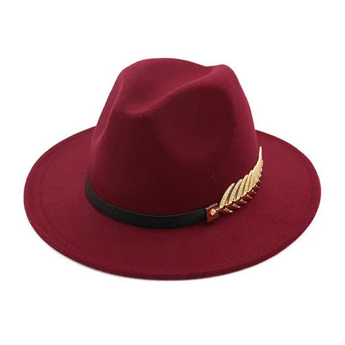 Chapeau Fedora Style British Plume