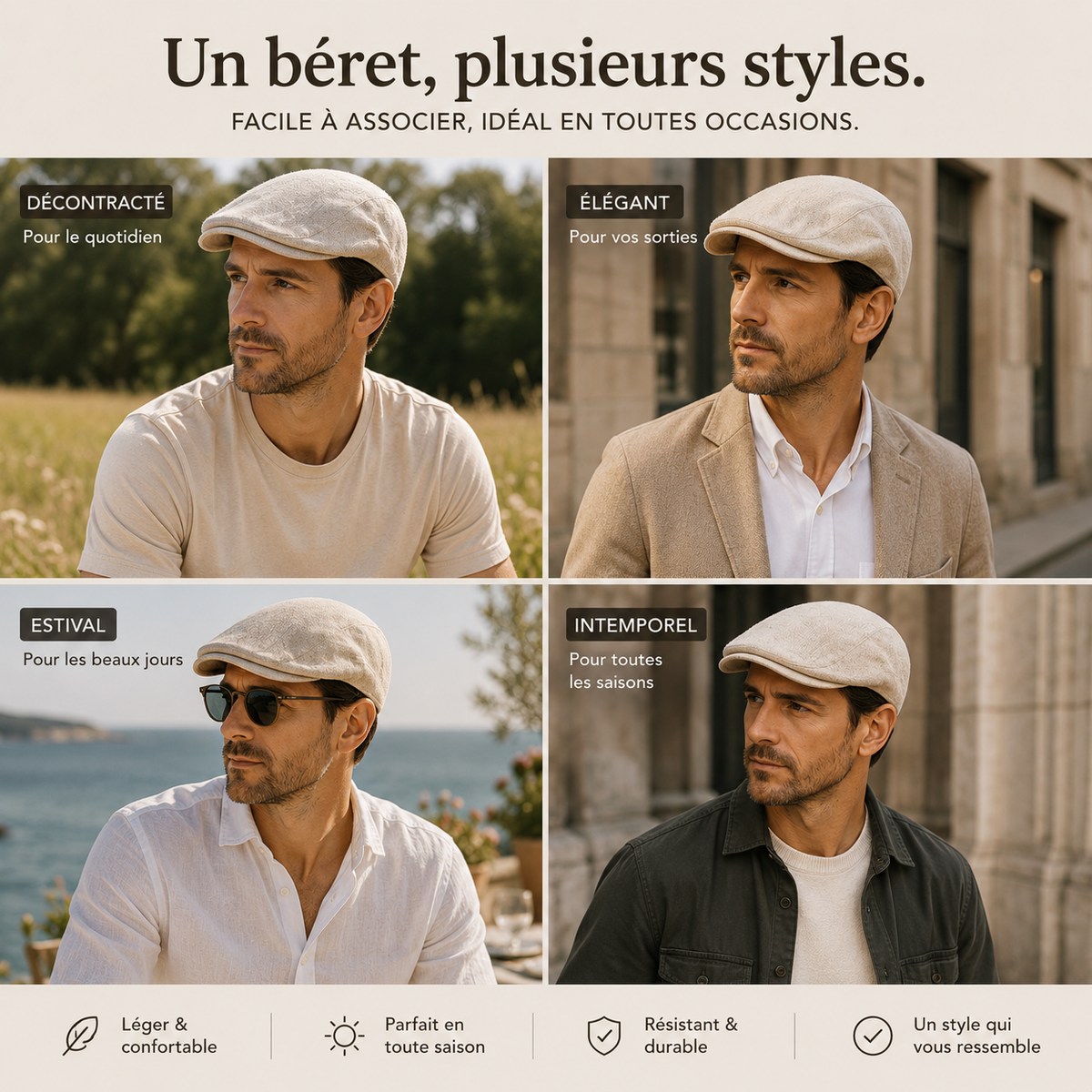 Béret Homme - Lin d'Automne
