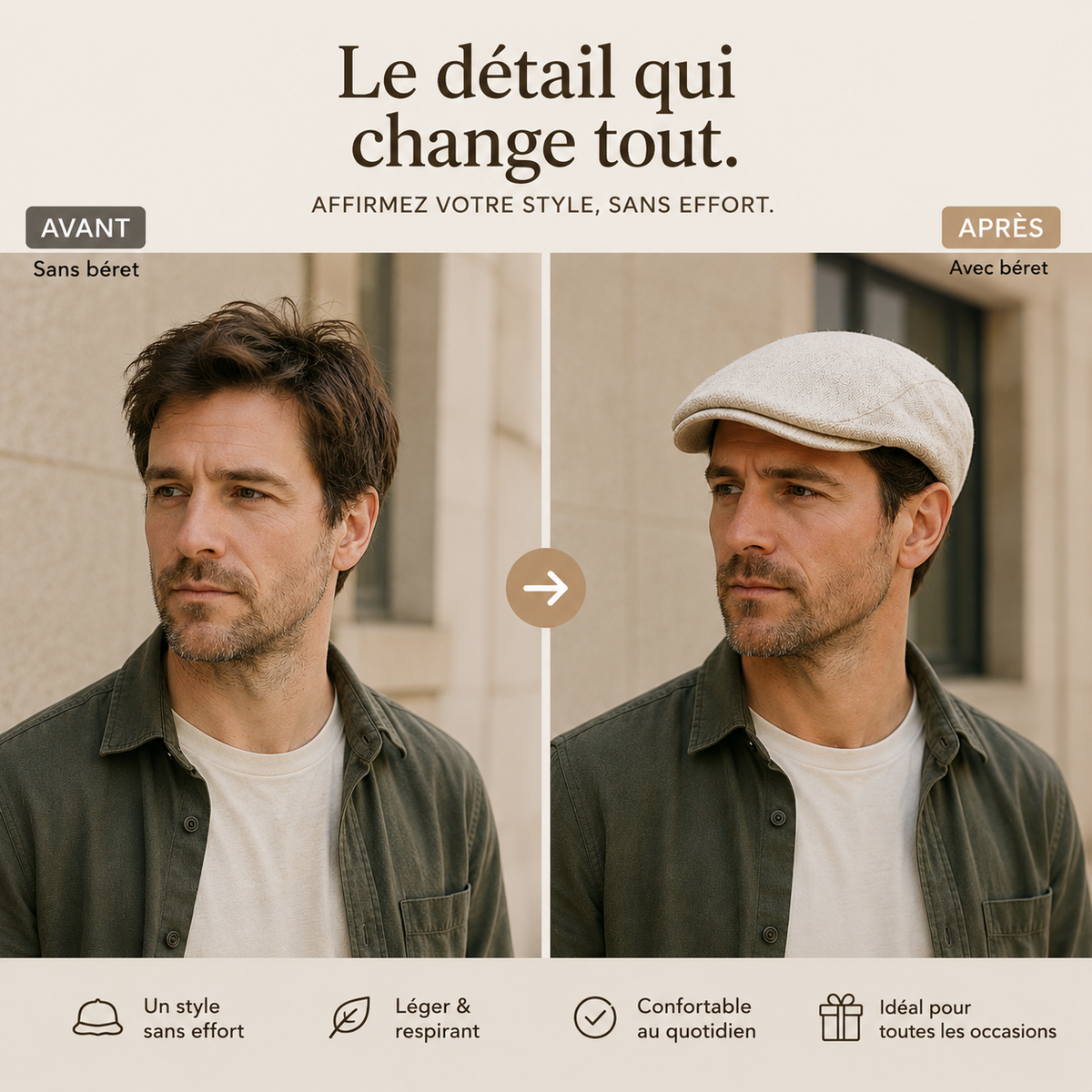 Béret Homme - Lin d'Automne