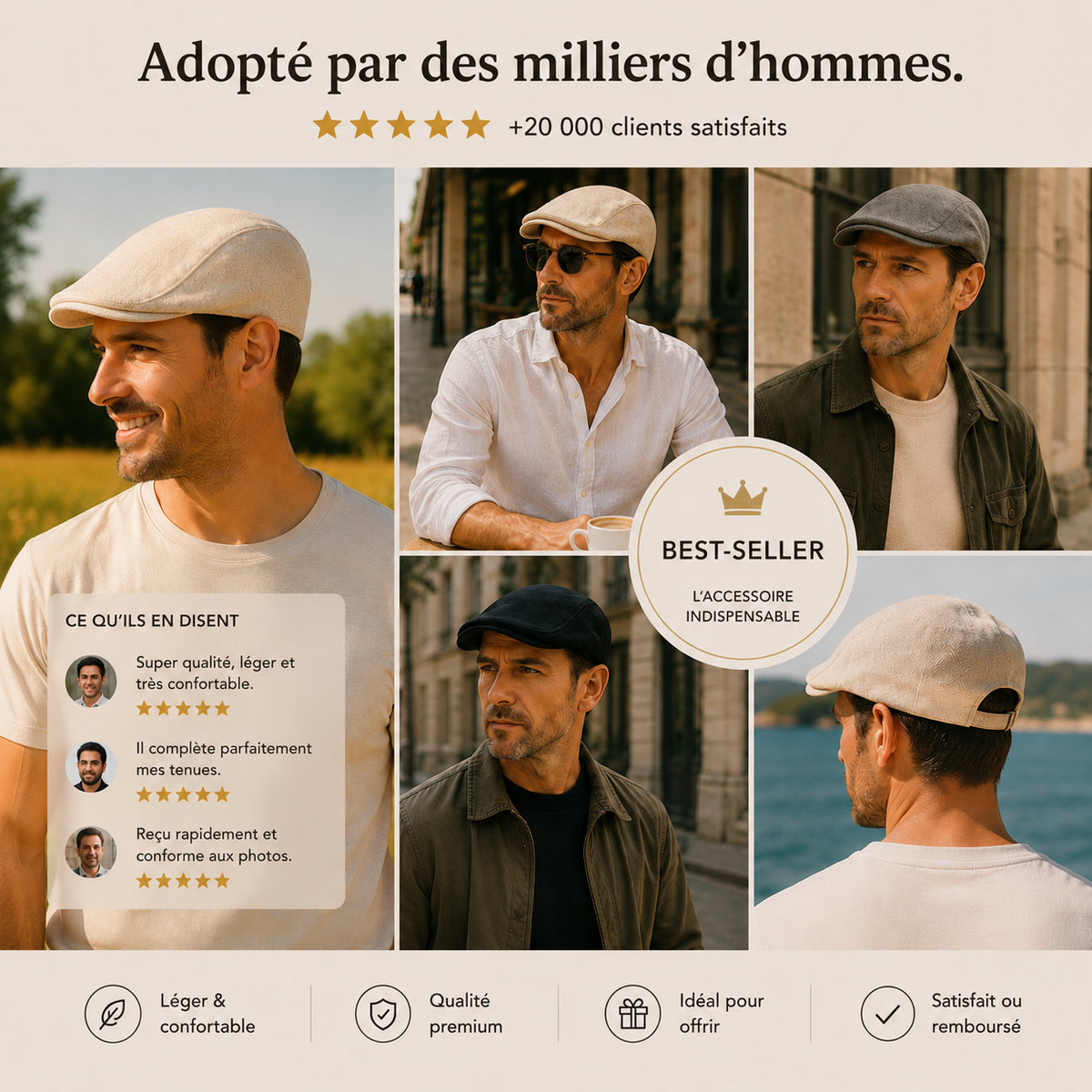 Béret Homme - Lin d'Automne