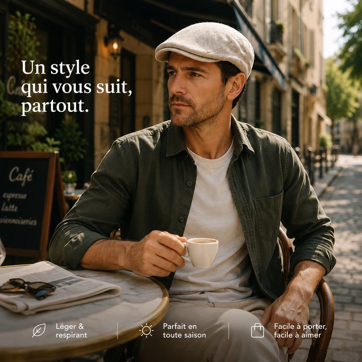 Béret Homme - Lin d'Automne