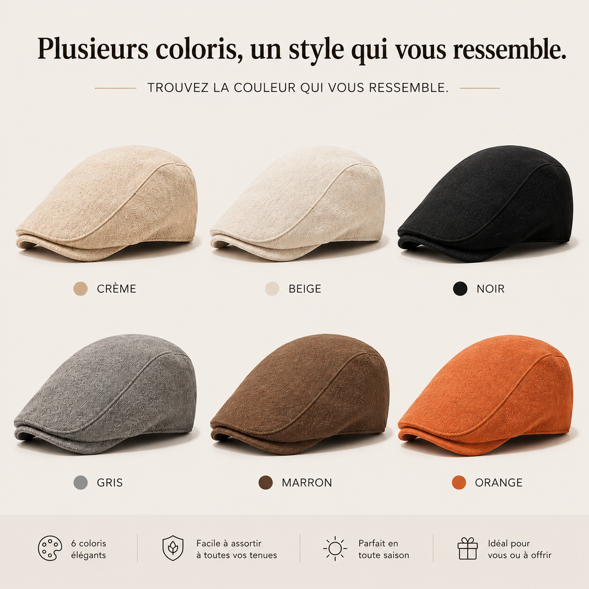 Béret Homme - Lin d'Automne