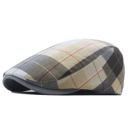 Béret Vintage en Tartan - Autumna