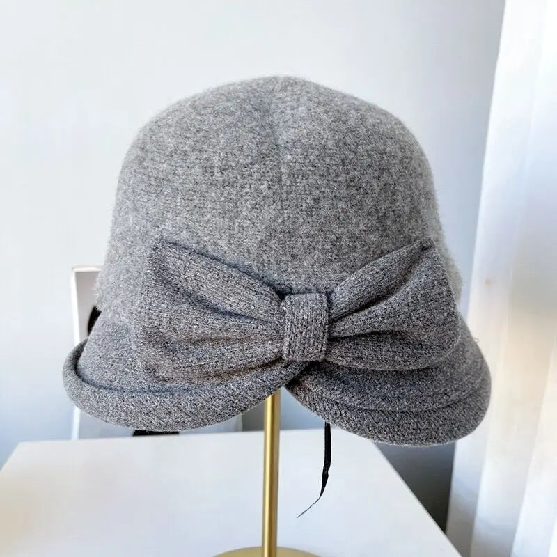 Chapeau Melon Cloche Femme Épais Hiver - La Maison du Chapeau