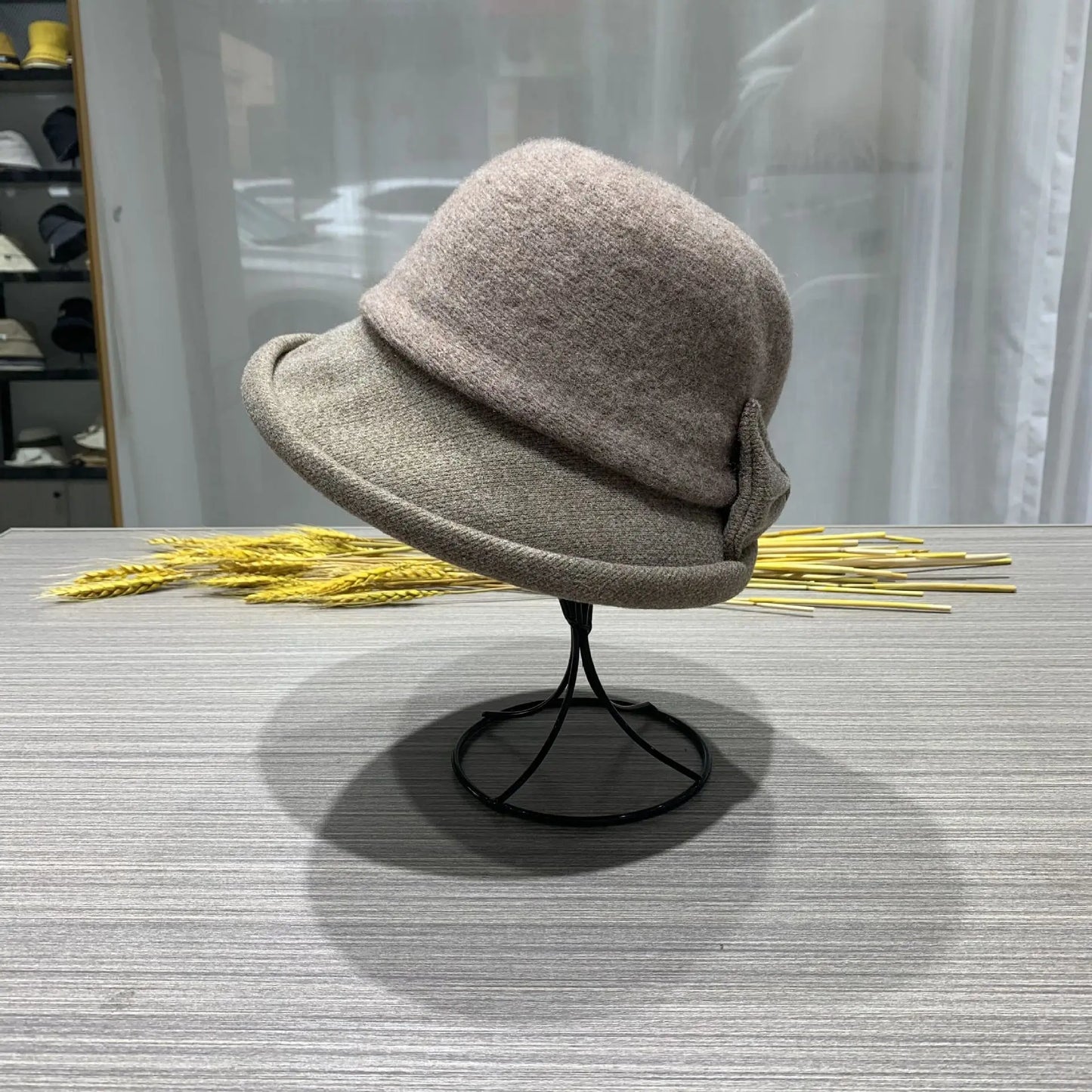 Chapeau Melon Cloche Femme Épais Hiver - La Maison du Chapeau