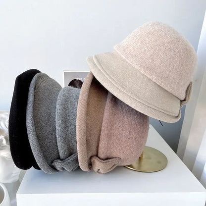 Chapeau Melon Cloche Femme Épais Hiver - La Maison du Chapeau