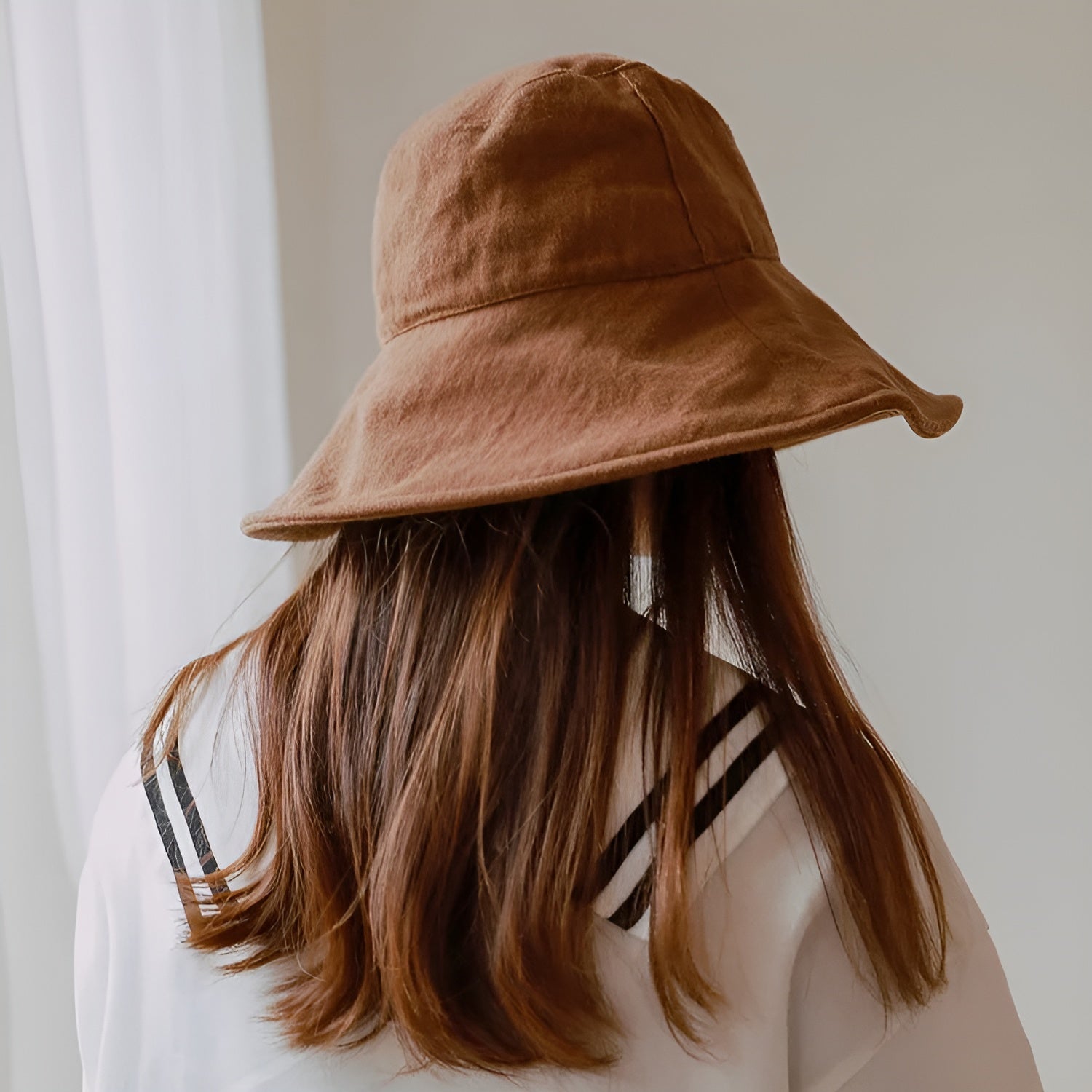 Bob Femme 100% Coton Pliable à Large Bord - Outdoor