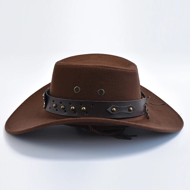 Chapeau Cowboy Style Western – Bandeau Clouté