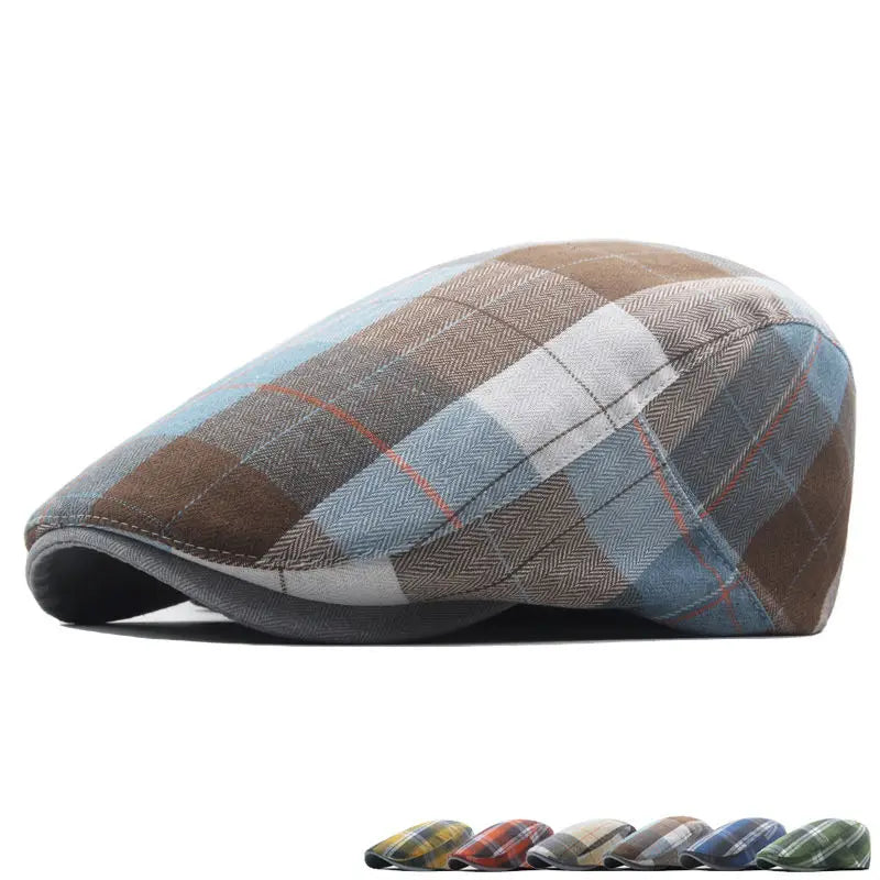 Béret Vintage en Tartan - Autumna