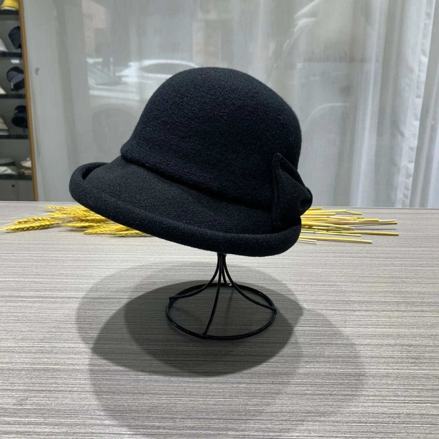 Chapeau Melon Cloche Femme Épais Hiver - La Maison du Chapeau