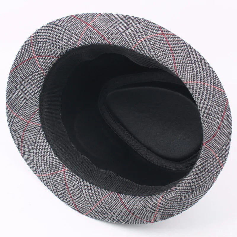 Chapeau Fedora à Carreaux - Classya