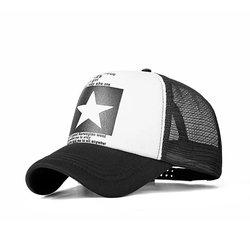 Casquette Trucker Étoile – Style Urbain et Respirant