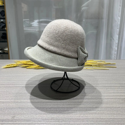 Chapeau Melon Cloche Femme Épais Hiver - La Maison du Chapeau