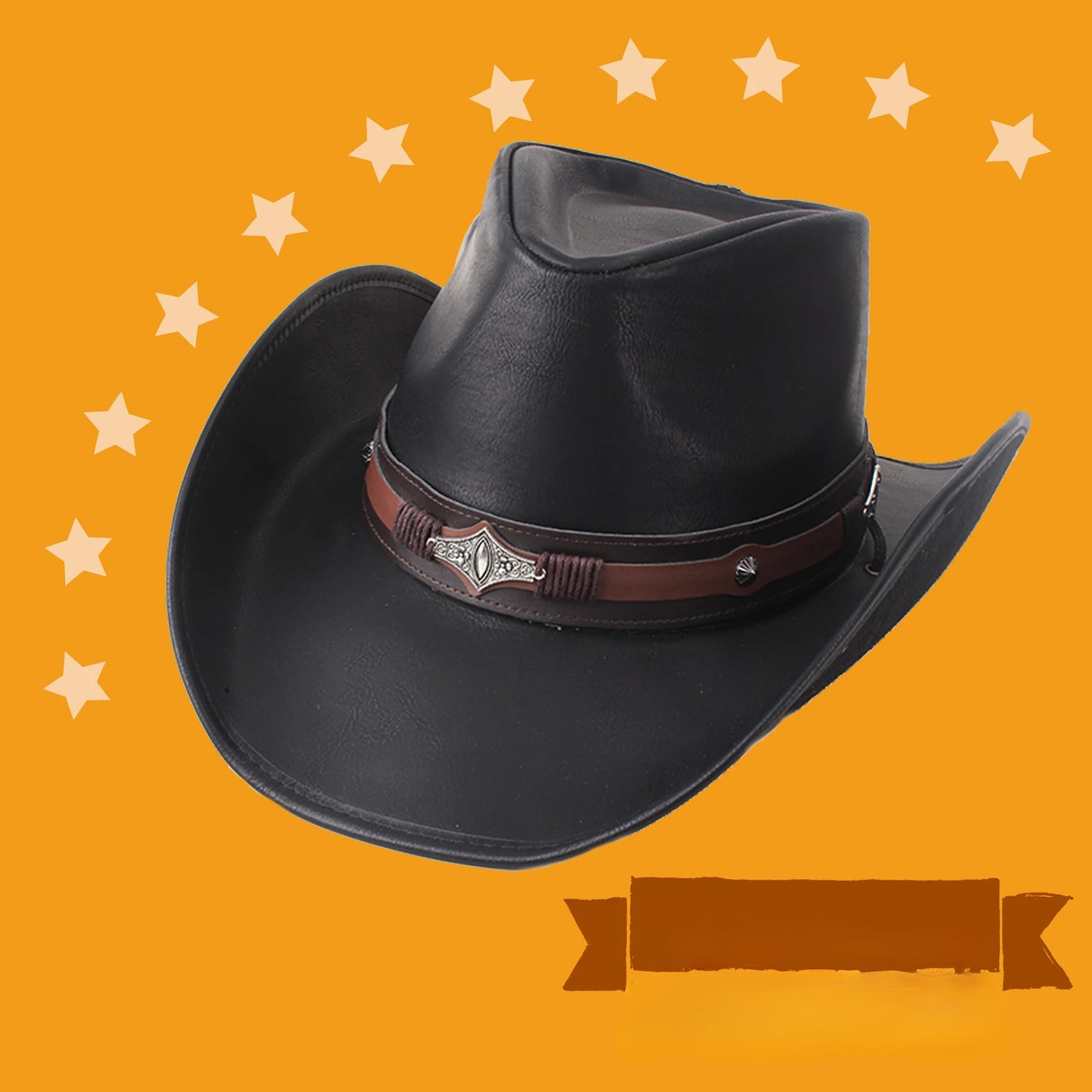 Chapeau Cowboy Véritable CUIR - FrontierFlair
