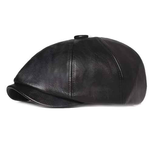 Casquette Gavroche Cuir Authentique