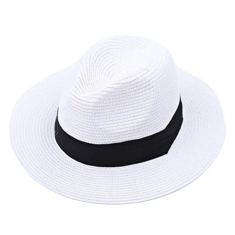 Chapeau Panama Paille Tressée – Ruban Noir