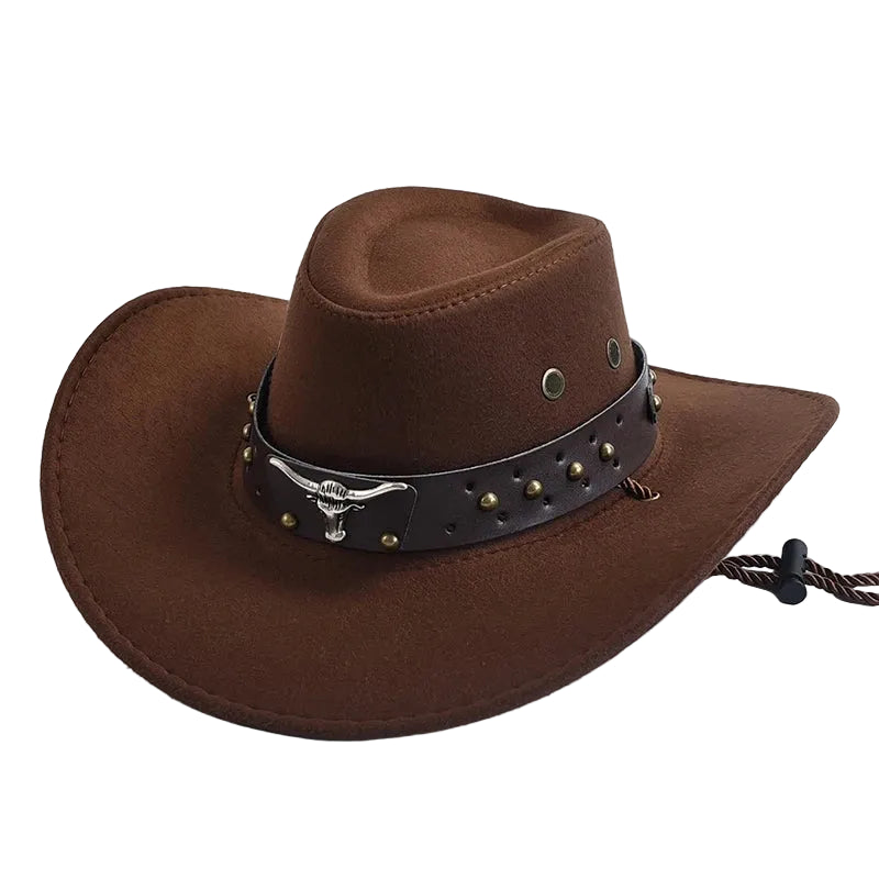 Chapeau Cowboy Style Western – Bandeau Clouté